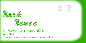 mark nemec business card