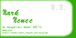 mark nemec business card